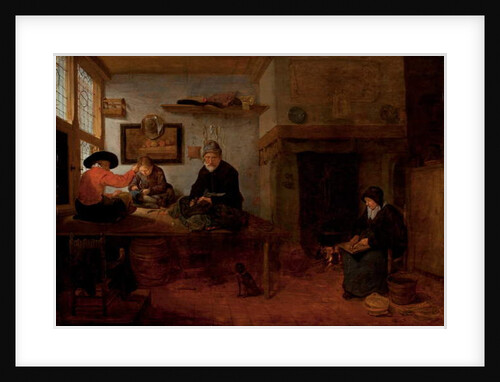 The Interior of a Tailor Shop by Quiringh Gerritsz. van Brekelenkam
