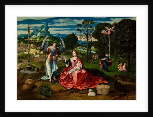 Rest on the Flight into Egypt by Master of Female Half Lengths