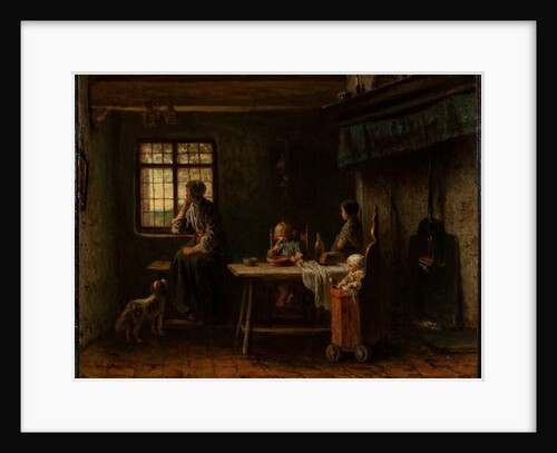 The Anxious Family by Jozef (1824-1911) Israels