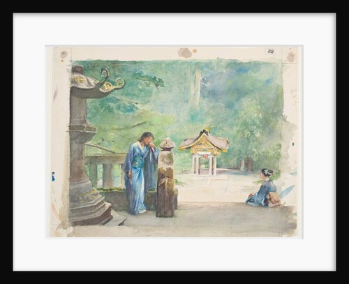 Sacred Font, Iyemitsu Temple by John La Farge or Lafarge
