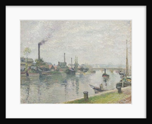 L'IIle Lacroix à Rouen, 1883 by Camille Pissarro
