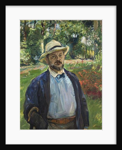 A Self-Portrait in the Garden at Godramstein, 1910 by Max Slevogt