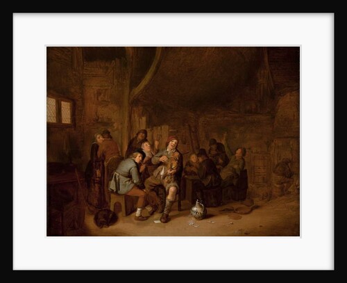 Figures smoking and playing music in an inn, c.1640 by Jan Miense Molenaer