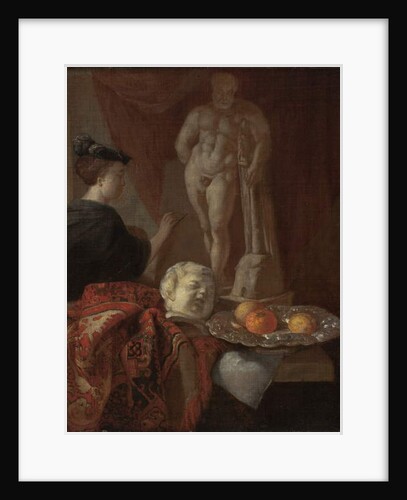 Still Life and a Woman at an Easel, late 1600s by Johannes Voorhout