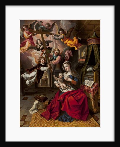 Virgin with the Christ Child Welcoming the Cross, c.1600 by Maarten de Vos