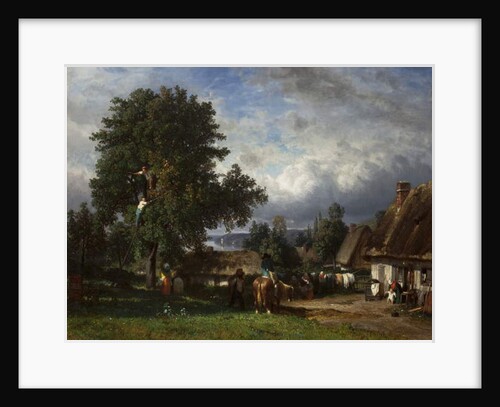 Apple Harvest in Normandy, 1835-65 by Constant-Emile Troyon