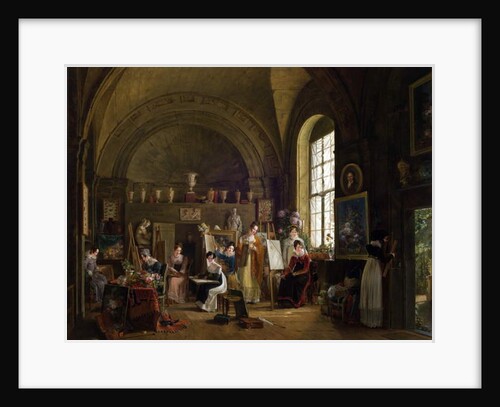 Interior of the Studio of Van Dael and his students at the Sorbonne, 1816 by Philipe Jacques van Bree