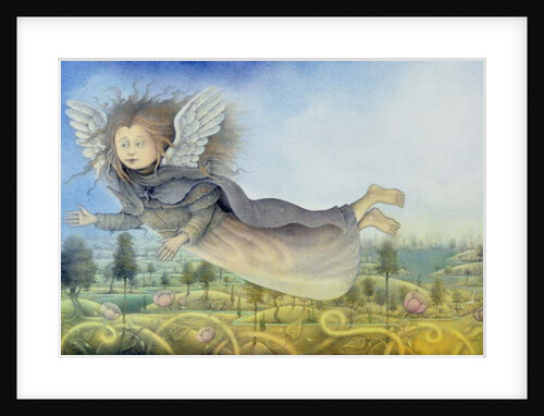 Flying Fairy Over Landscape by Wayne Anderson