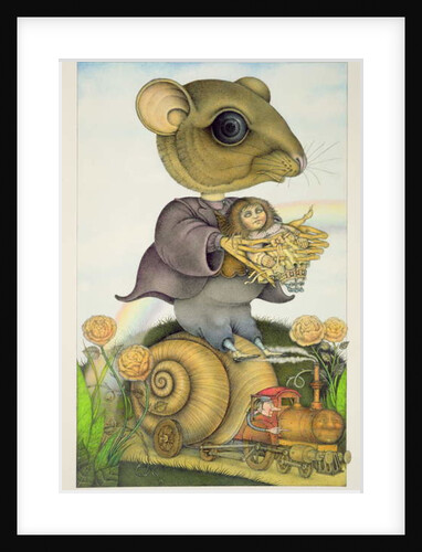 Mouse and Doll on a Snail Train by Wayne Anderson