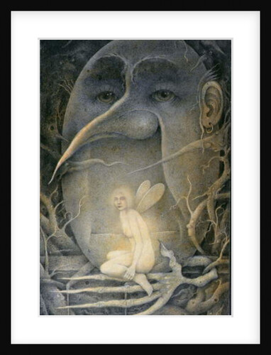 Threatening Humpty Dumpty and Fairy. 'If you go down to the woods today...' by Wayne Anderson