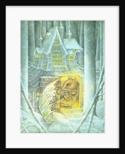Thumbelina and Mouse in Snow by Wayne Anderson