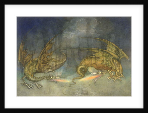 Fighting Dragons, 1979 by Wayne Anderson