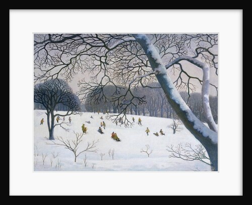 Tobogganing at the Golf Course by Bell-Currie Walter