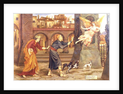 Blindness and Cupidity Chasing Joy from the City, 1897 by Evelyn De Morgan