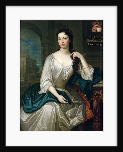 Portrait of Henrietta, daughter of Henry, 1st Viscount St. John, married in 1727 Robert Knight, created Baron Luxborough of Shannon in 1745 by Charles d' Agar
