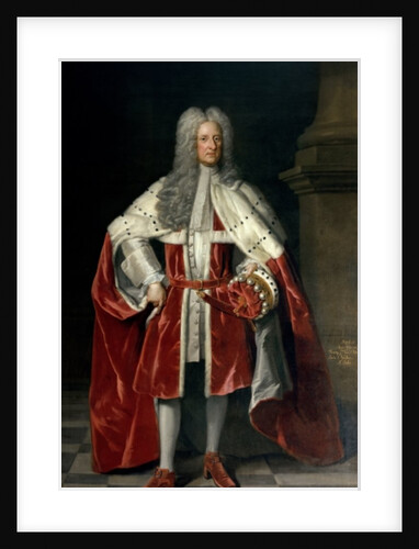 Portrait of Henry, 1st Viscount St. John in his coronation robes, 1727 by Godfrey Kneller