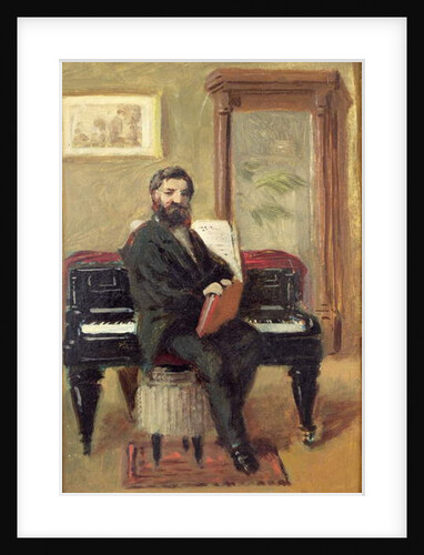 Claude Achille Debussy at his Piano by Jacques-Emile Blanche