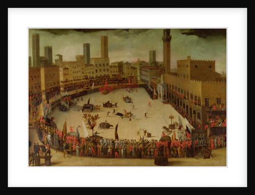A Festa in the Campo del Campo, Siena, 1597 by Vincenzo Rustici