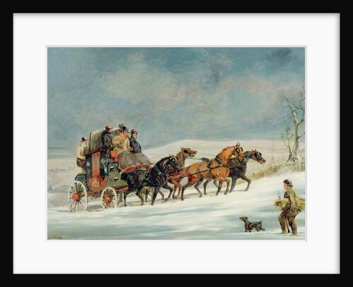 Coach in the Snow by Henry Thomas Alken