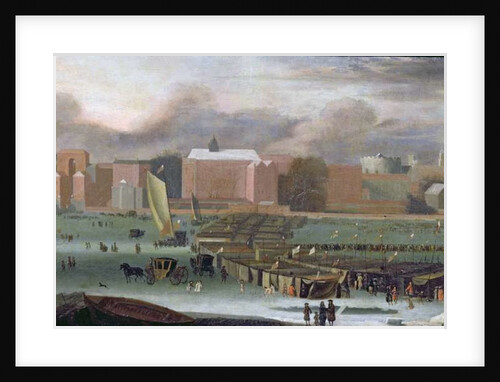A Frost Fair on the Thames at Temple Stairs, c.1684 by Abraham Danielsz. Hondius