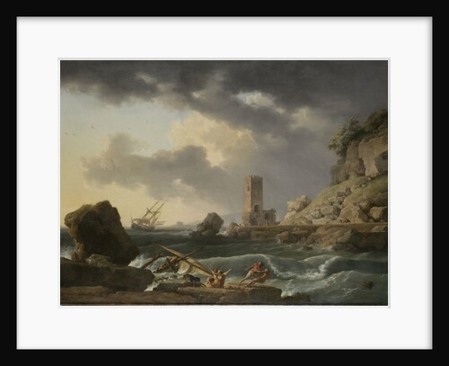 Rocky Coastal Landscape with Shipwreck, 1746 by Antoine Charles Horace Vernet