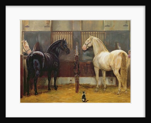Creams and Blacks at Buckingham Palace Mews by Jean Edouard Lacretelle