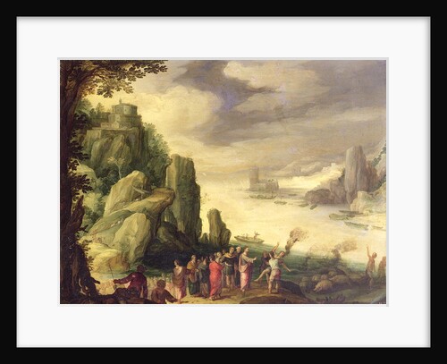 Christ casting out devils by Paul Brill or Bril