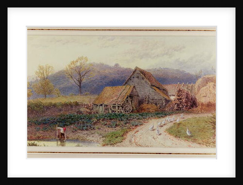 Landscape with a Farm by Myles Birket Foster