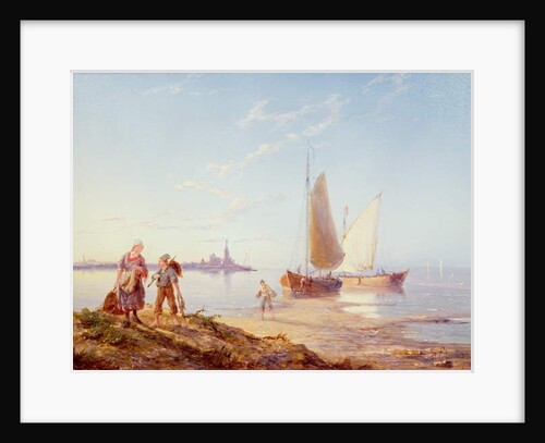 Fishing Boats off the Shore, 1887 by Pieter Cornelis Dommerson