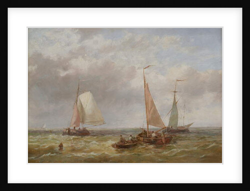 Fishing Boats at Sea by Abraham Hulk