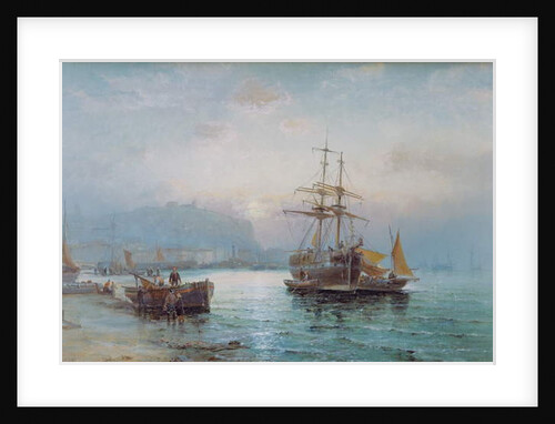 Scarborough Harbour by William A. Thornley or Thornbery