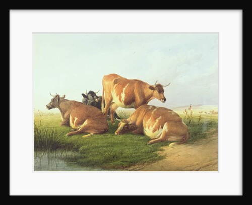 Cattle in a Landscape by Thomas Sidney Cooper