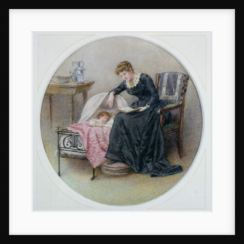 A Goodnight Story by George Goodwin Kilburne