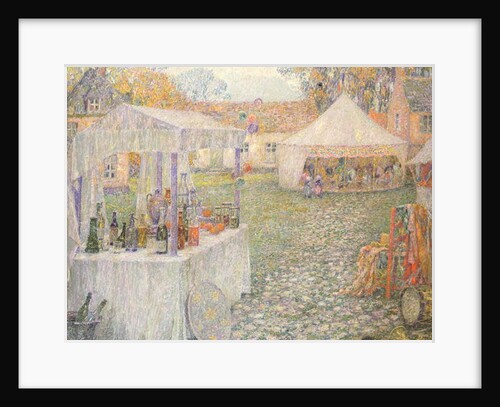 The Booths by Henri Eugene Augustin Le Sidaner