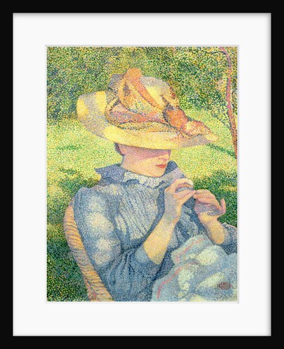 The Straw Hat, 1890 by Theo van Rysselberghe