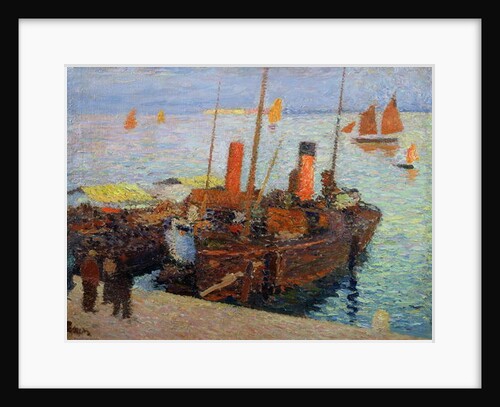 Boats in the Bay of St. Malo, c.1910 by Henri Jean Guillaume Martin