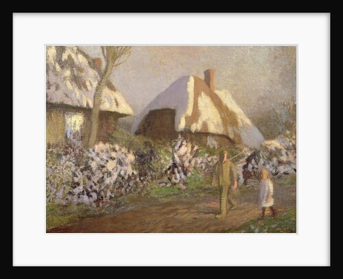 Cottages on the Frosty Afternoon by George Clausen