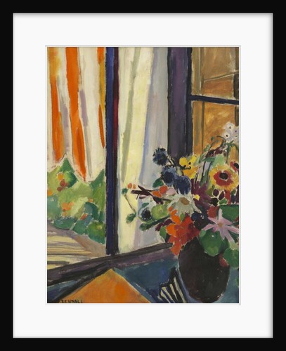 Flowers before a window, c.1930 by Mildred Bendall