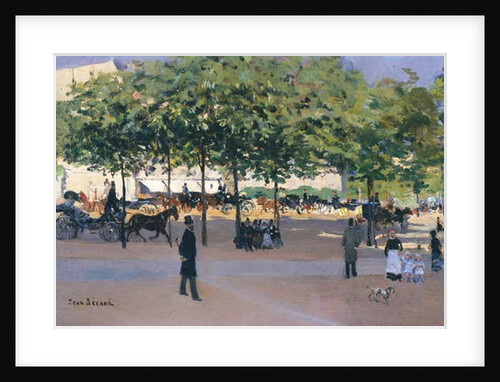 Promenade on a Sunday afternoon, Paris by Jean Beraud