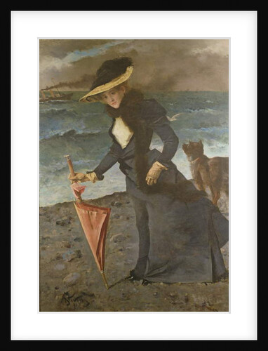 On The Sea Shore, 1891 by Alfred Emile Stevens