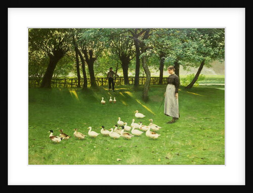 The Duck Girl, early 1880s by Emile Claus