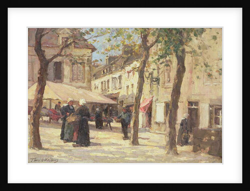 The Market Place, Quimperle, Brittany by Terrick Williams