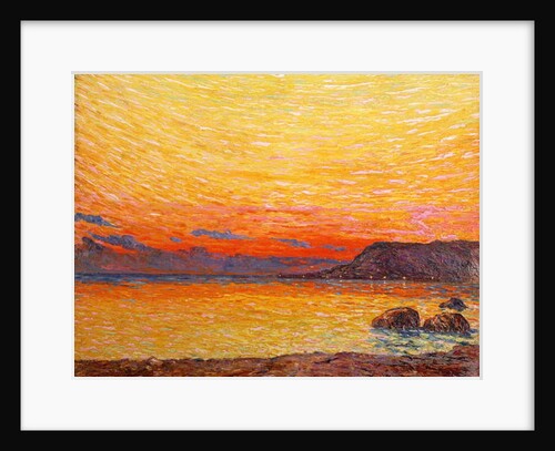 Sunset on coast by Professor Filiberto Minozzi