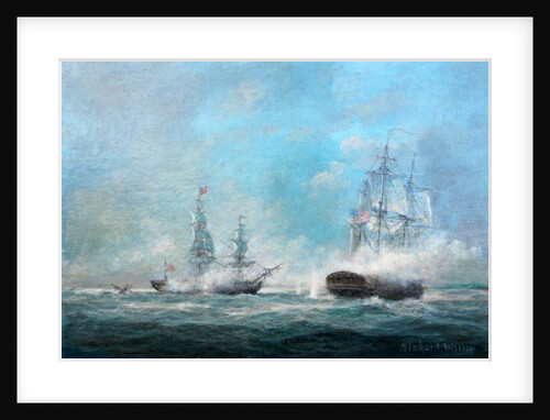 Engagement Between the Macedonian and United States 1812 by Richard Willis