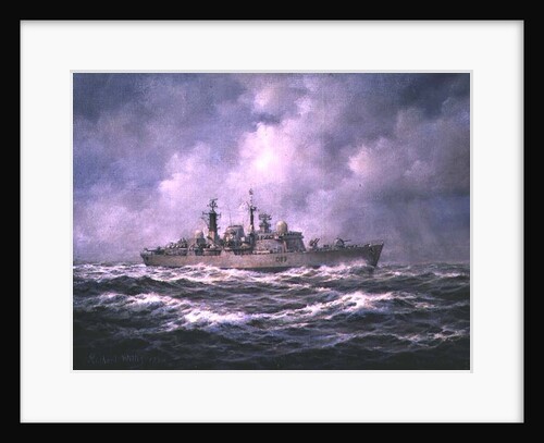 H.M.S. 'Exeter' at Sea, 1990 by Richard Willis