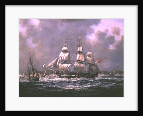 East Indiaman H.C.S. 'Thomas Coutts' off the Needles, Isle of Wight by Richard Willis