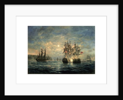 Engagement Between the 'Bonhomme Richard' and the 'Serapis' off Flamborough Head by Richard Willis