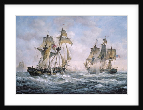 Action Between U.S. Sloop-of-War 'Wasp' and H.M. Brig-of-War 'Frolic', 1812 by Richard Willis