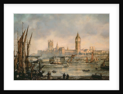 View of the Houses of Parliament from the River Thames by Richard Willis