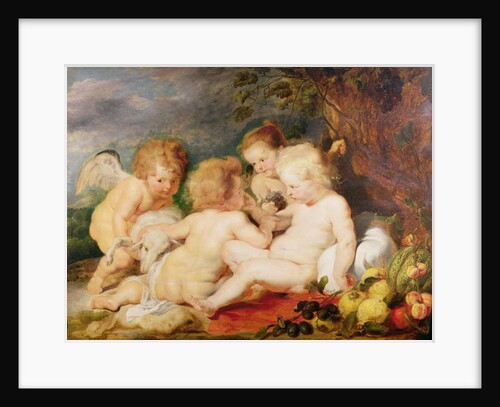 Christ, St. John, an Angel and a Little Girl by Peter Paul and Snyders Frans Rubens